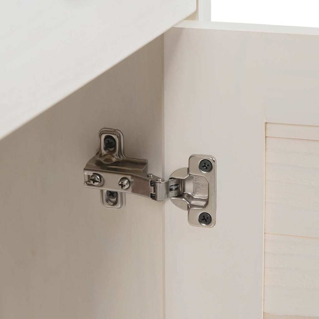 Badezimmermöbel Set 2 pcs Braun und Weiß 37 x 34 x 80 cm