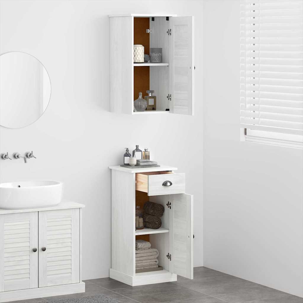 Badezimmermöbel Set 2 pcs Braun und Weiß 37 x 34 x 80 cm
