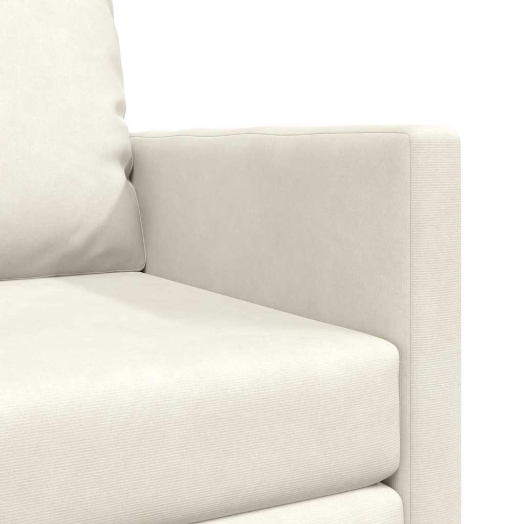 Fußsofa-Bett mit Kissen Creme 74 x 77 x 81 cm Samt