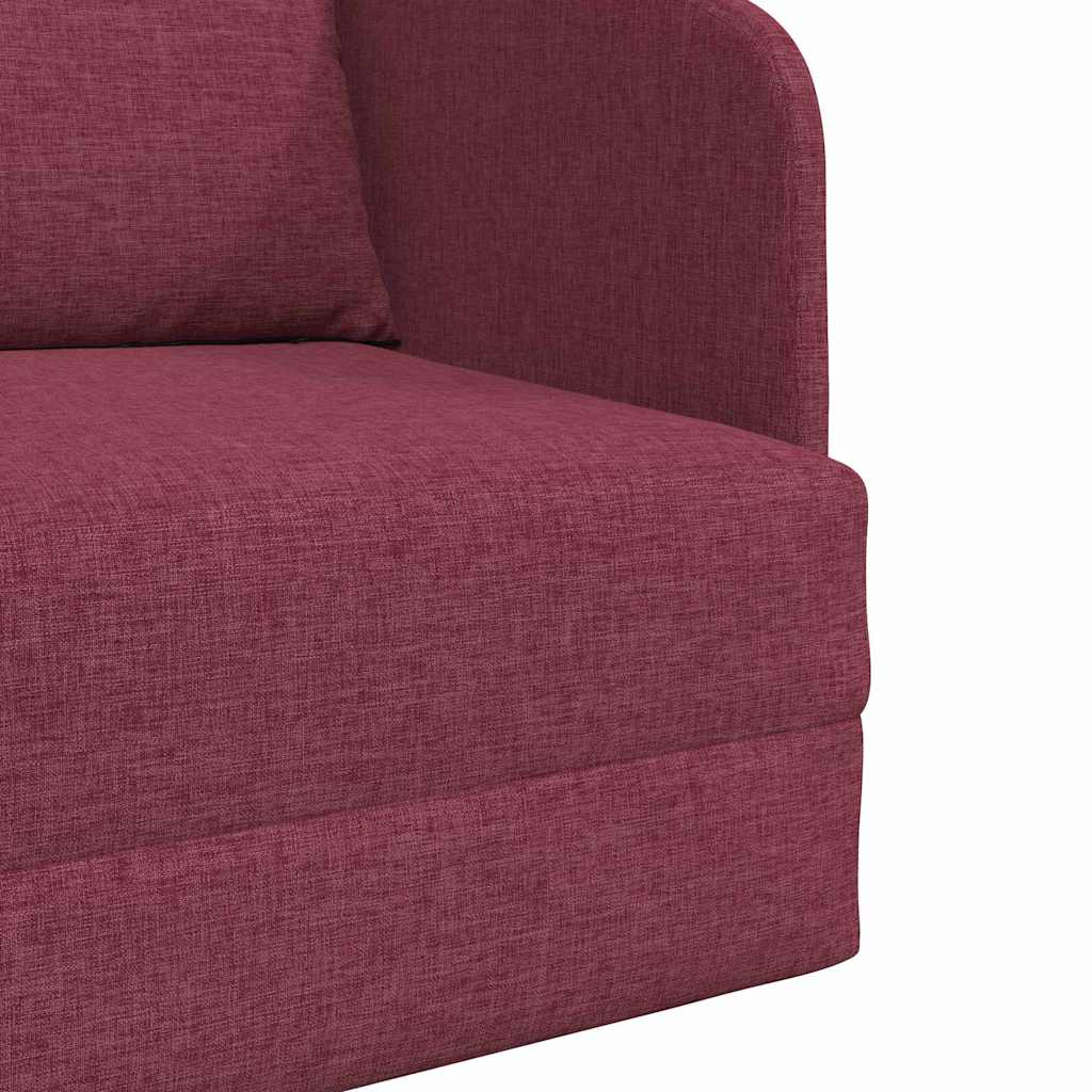 Sofa Bett Weinrot 65 x 80 x 83 cm Stoff