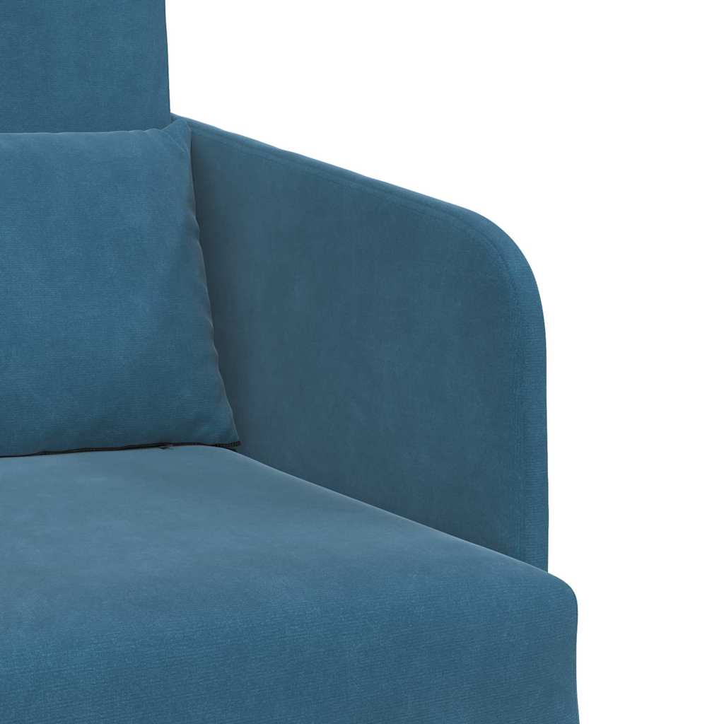 Sofa Bett Blau 65 x 80 x 83 cm Samt