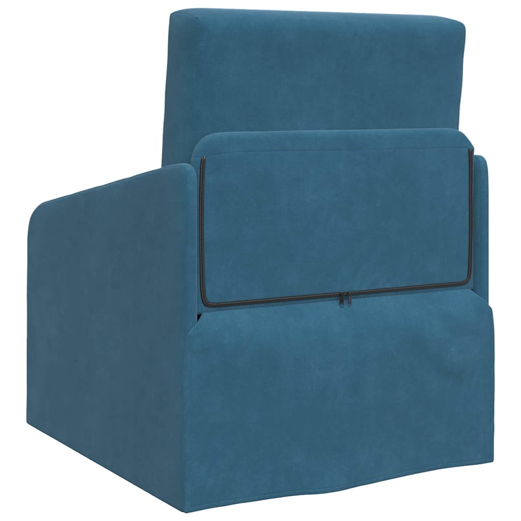 Sofa Bett Blau 65 x 80 x 83 cm Samt