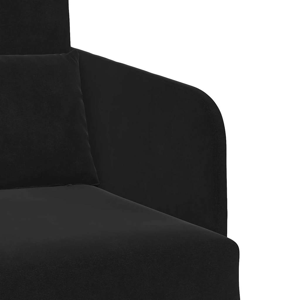 Sofa Bett Schwarz 65 x 80 x 83 cm Samt