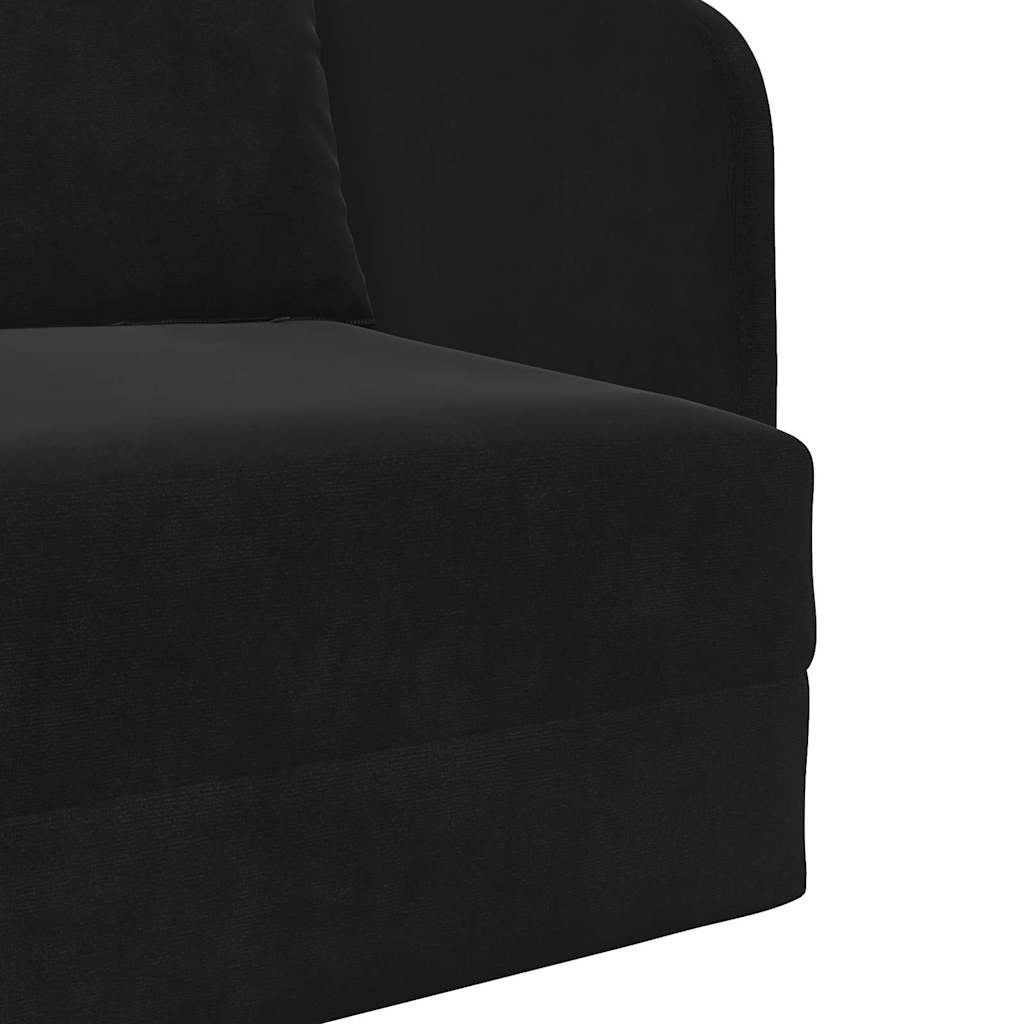 Sofa Bett Schwarz 65 x 80 x 83 cm Samt