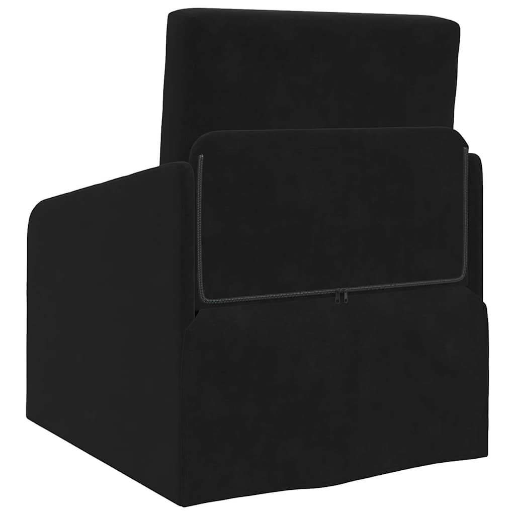 Sofa Bett Schwarz 65 x 80 x 83 cm Samt