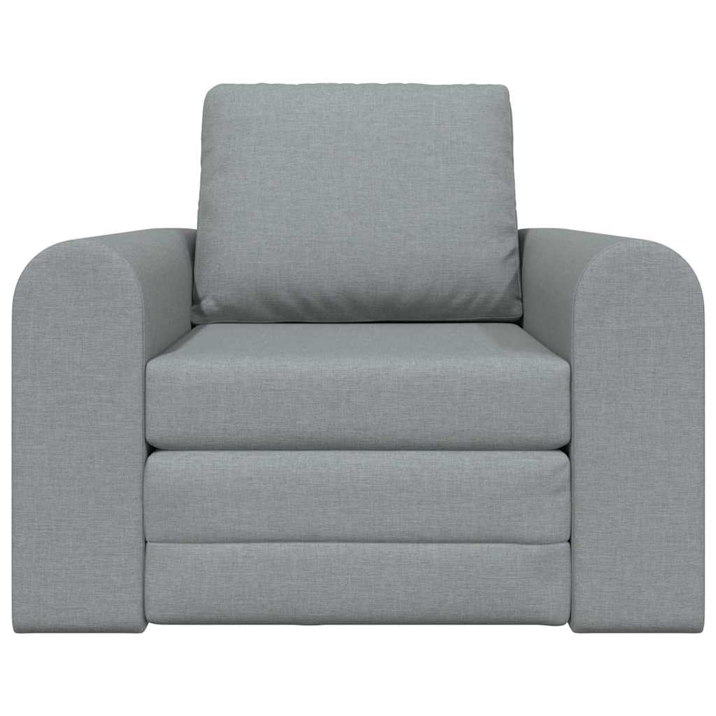 Sofa Bett Hellgrau 98 x 71 x 83 cm Stoff