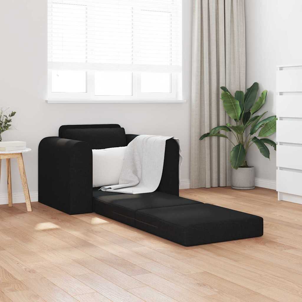 Sofa Bett Schwarz 98 x 71 x 83 cm Stoff