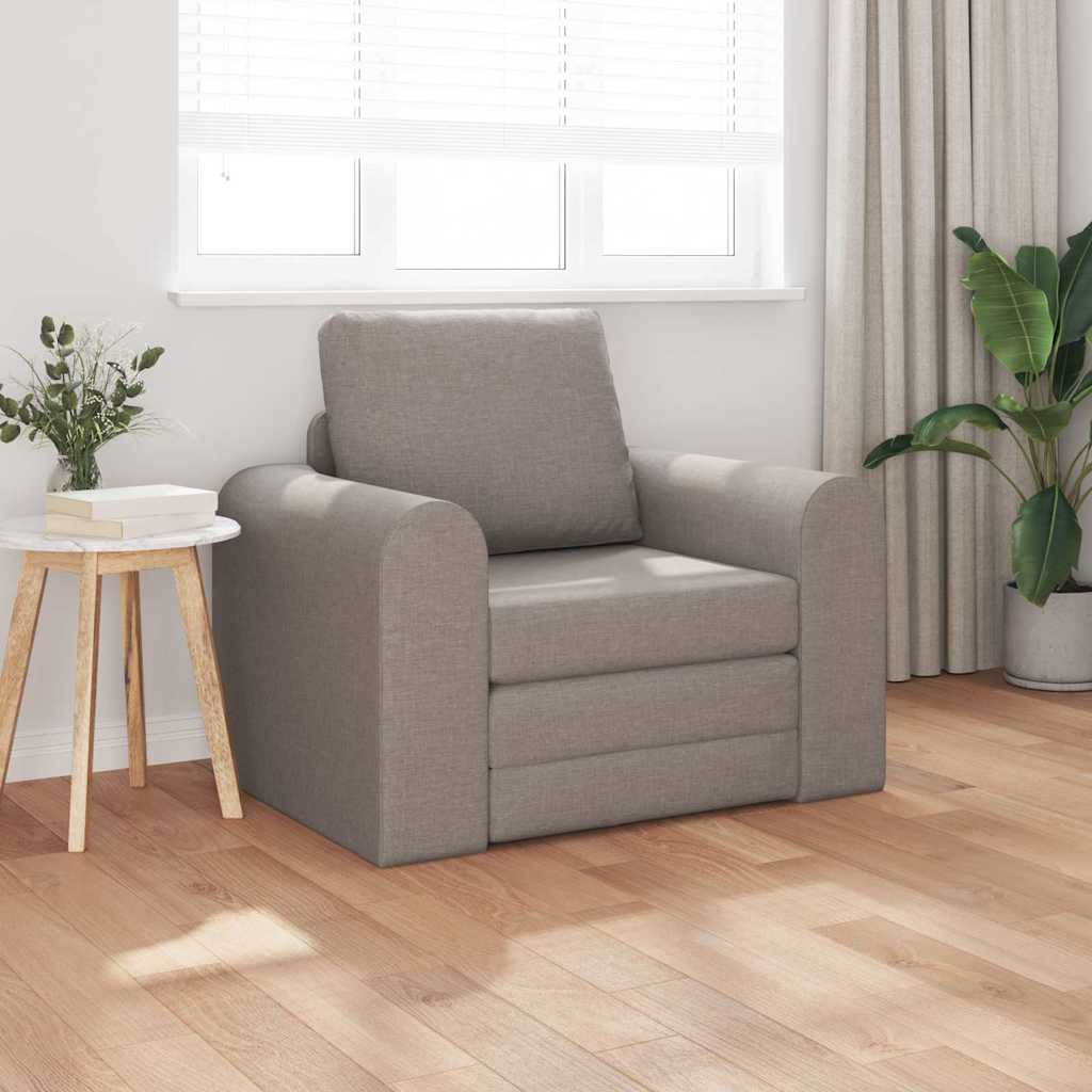 Sofa Bett Taupe 98 x 71 x 83 cm Stoff