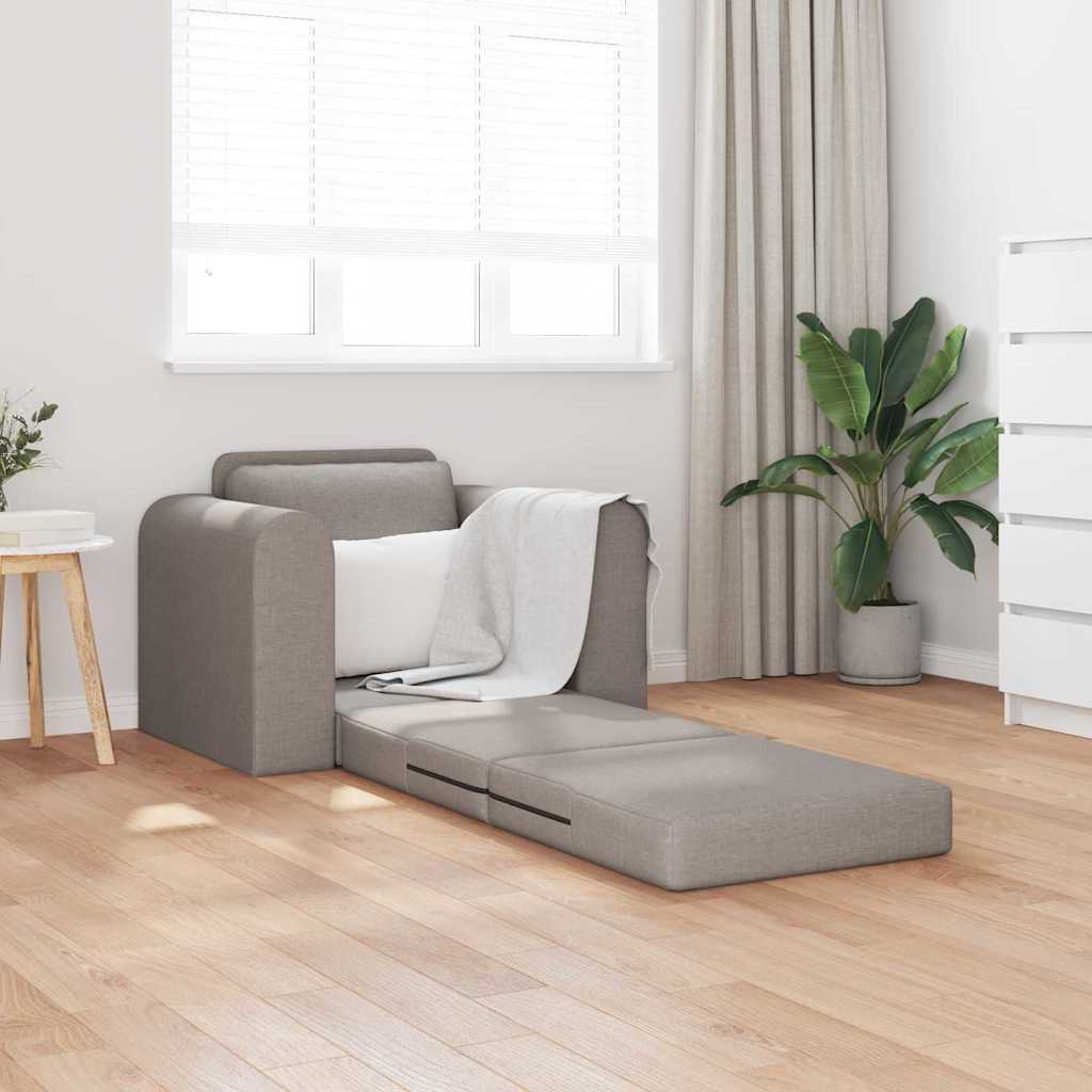 Sofa Bett Taupe 98 x 71 x 83 cm Stoff