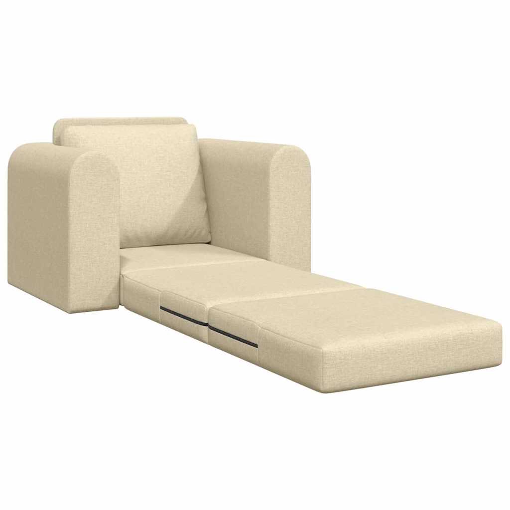 Sofa Bett Creme 98 x 71 x 83 cm Stoff