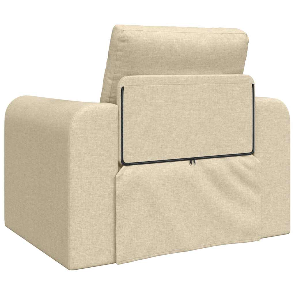 Sofa Bett Creme 98 x 71 x 83 cm Stoff