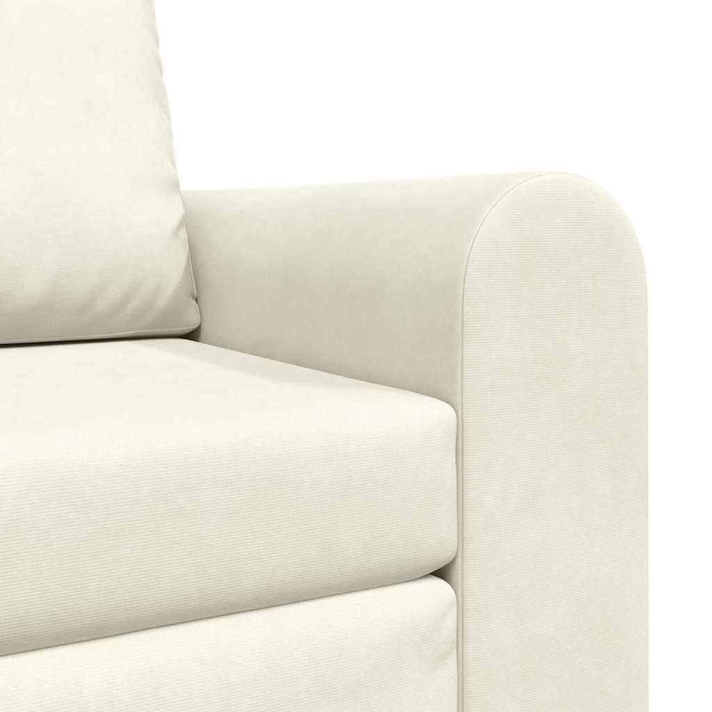Sofa Bett Creme 98 x 71 x 83 cm Samt
