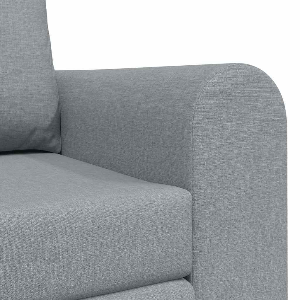 Sofa Bett Hellgrau 148 x 71 x 83 cm Stoff