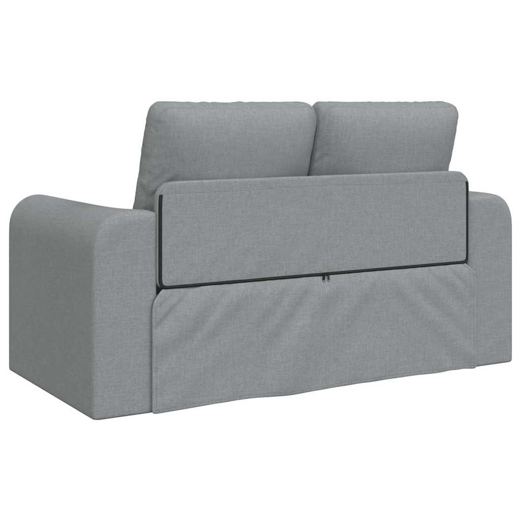 Sofa Bett Hellgrau 148 x 71 x 83 cm Stoff