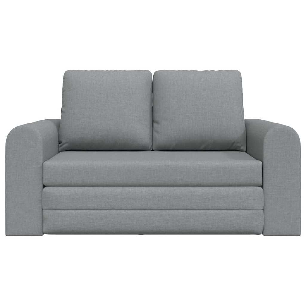 Sofa Bett Hellgrau 148 x 71 x 83 cm Stoff