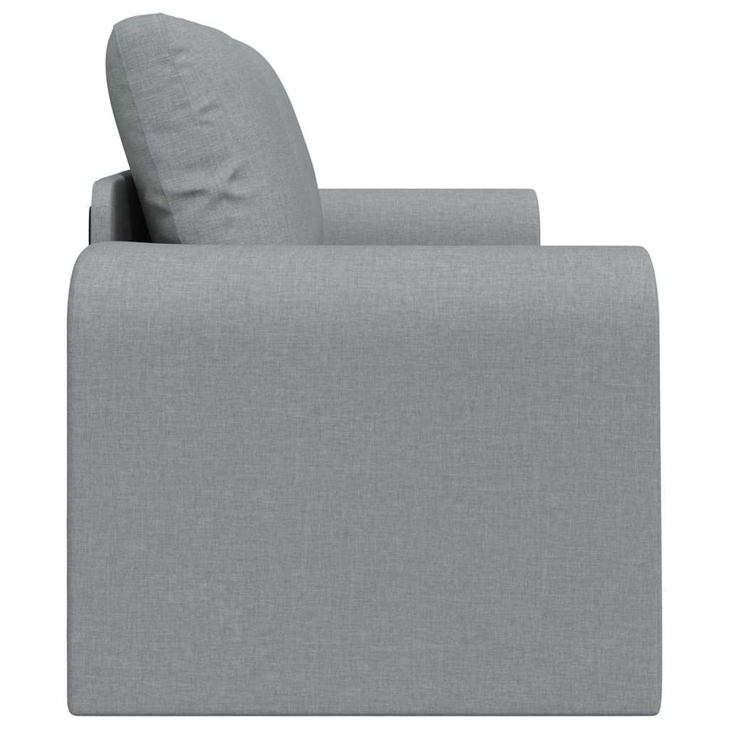 Sofa Bett Hellgrau 148 x 71 x 83 cm Stoff