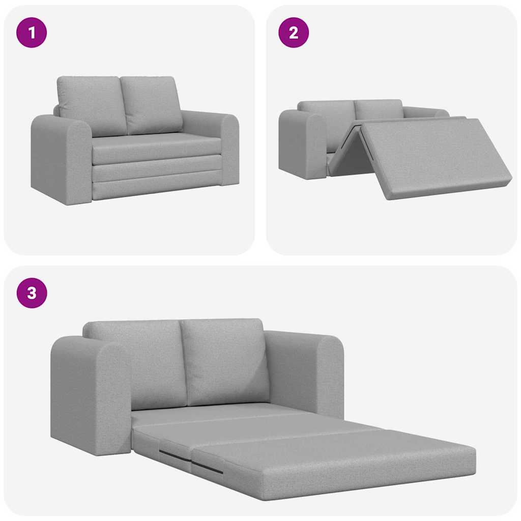 Sofa Bett Wolken-Grau 148 x 71 x 83 cm Stoff