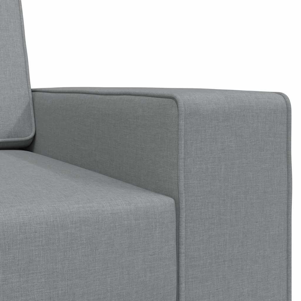 Bodensofa-Bett Hellgrau 245 x 78 x 77 cm Stoff