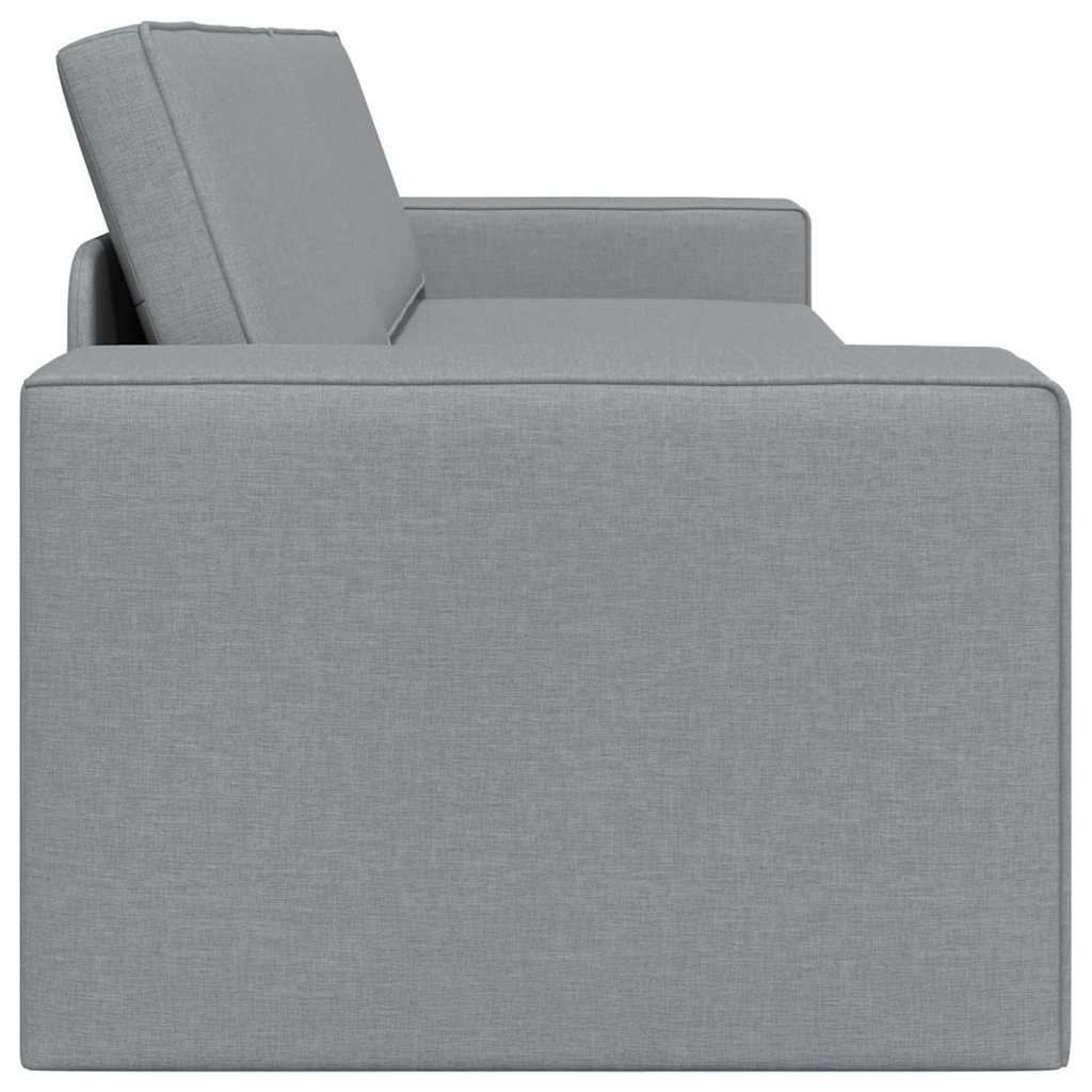 Bodensofa-Bett Hellgrau 245 x 78 x 77 cm Stoff