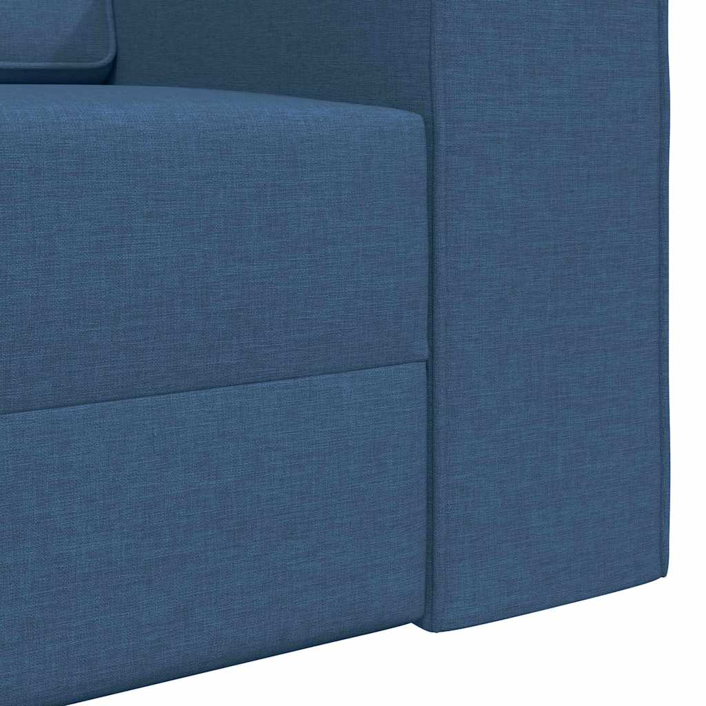 Bodensofa-Bett Marineblau 245 x 78 x 77 cm Stoff