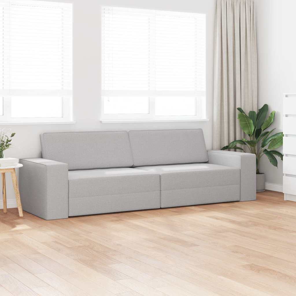 Bodensofa-Bett Wolken-Grau 245 x 78 x 77 cm Stoff