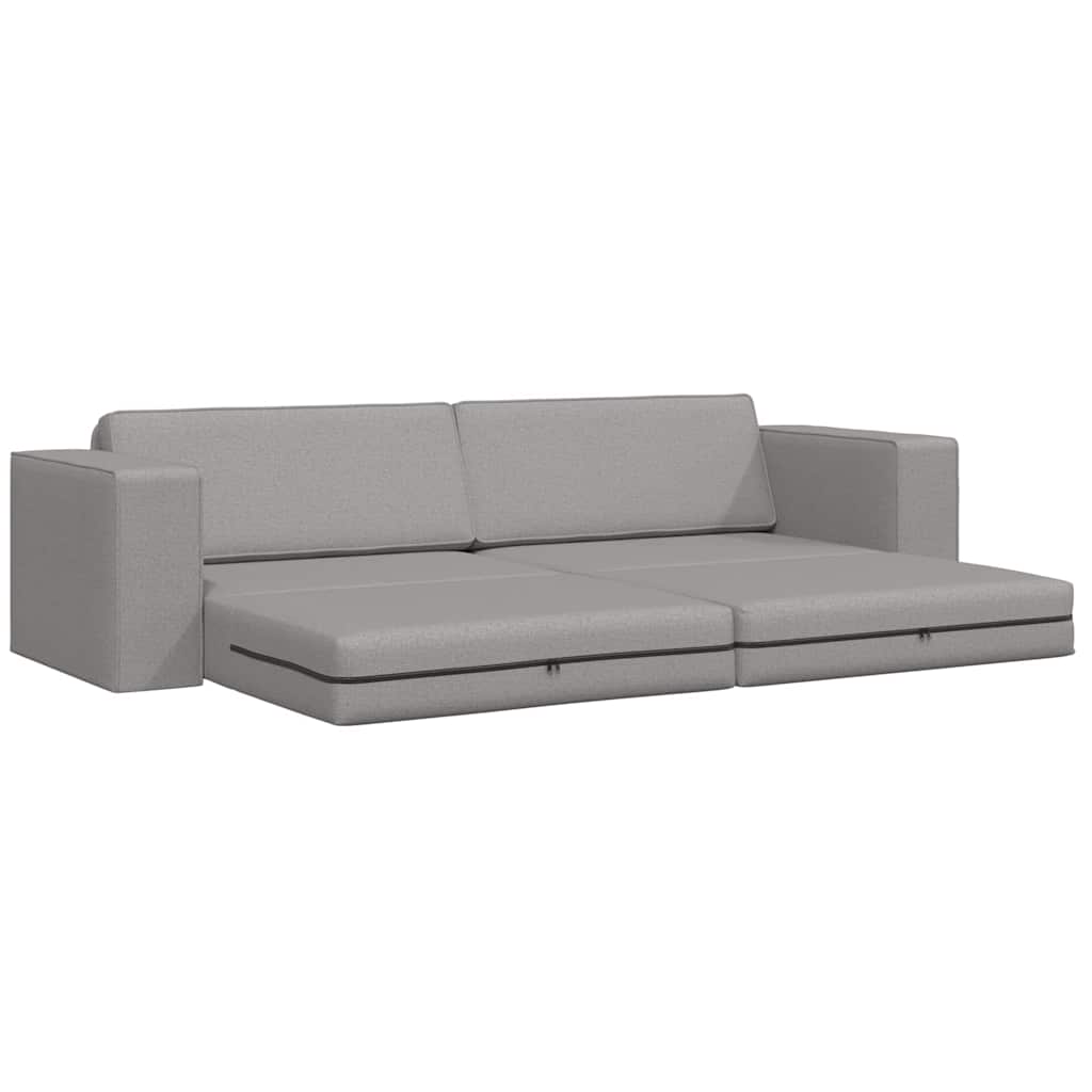 Bodensofa-Bett Wolken-Grau 245 x 78 x 77 cm Stoff