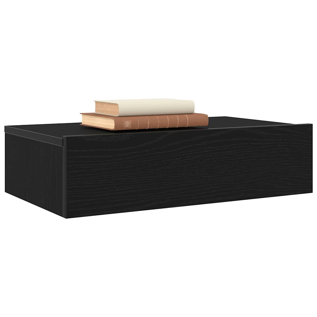 TV-Schränke mit LED-Leuchten 2 Stk. Schwarze Eiche 60x35x15,5 cm