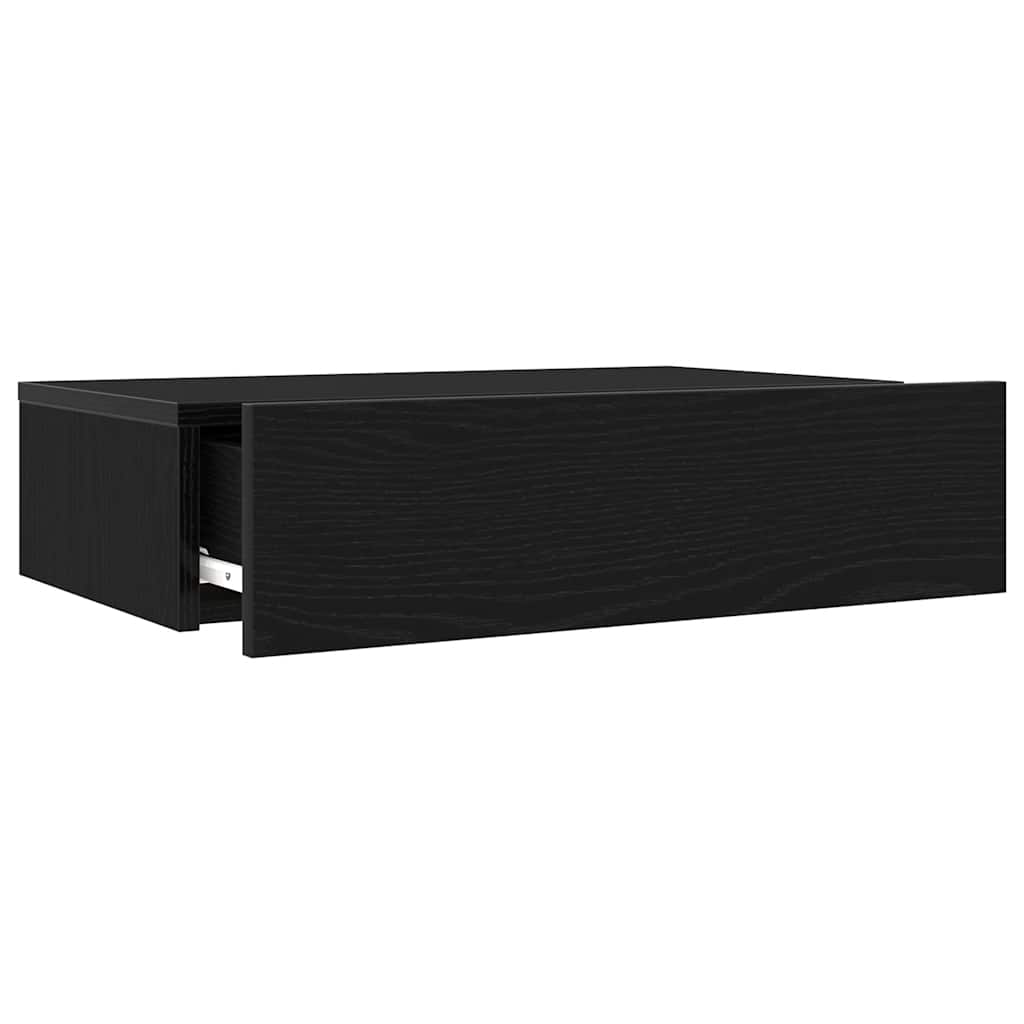 TV-Schränke mit LED-Leuchten 2 Stk. Schwarze Eiche 60x35x15,5 cm