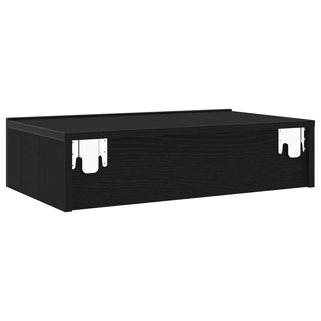 TV-Schränke mit LED-Leuchten 2 Stk. Schwarze Eiche 60x35x15,5 cm