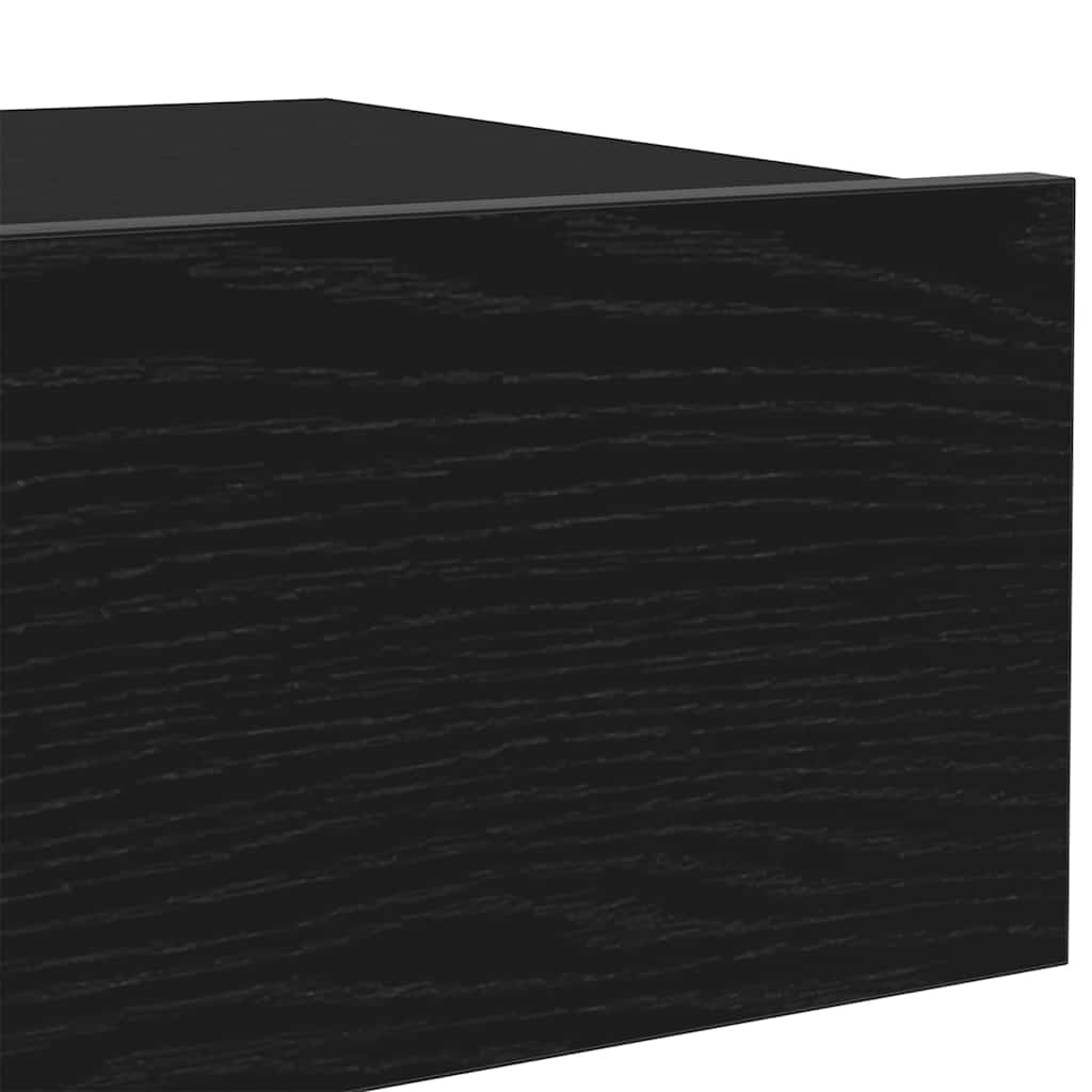 TV-Schränke mit LED-Leuchten 2 Stk. Schwarze Eiche 60x35x15,5 cm