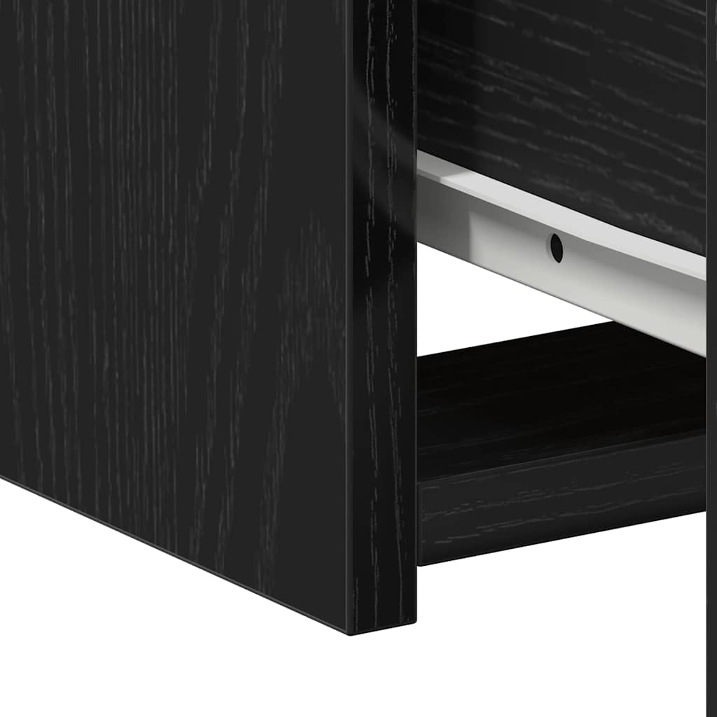 Nachttisch 2 pcs Schwarze Eiche 50 x 32 x 60 cm Holzwerkstoff
