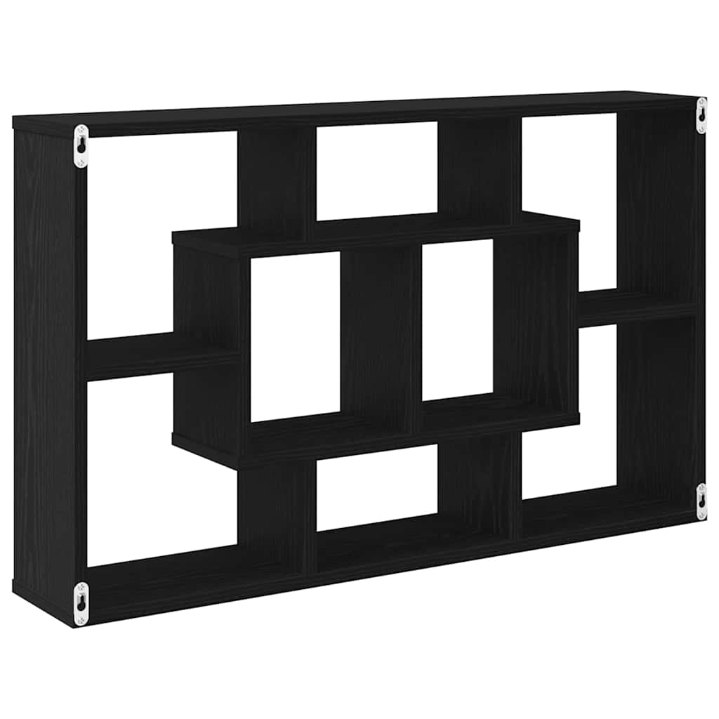 Wandregal Schwarze Eiche 85 x 16 x 52,5 cm Holzwerkstoff