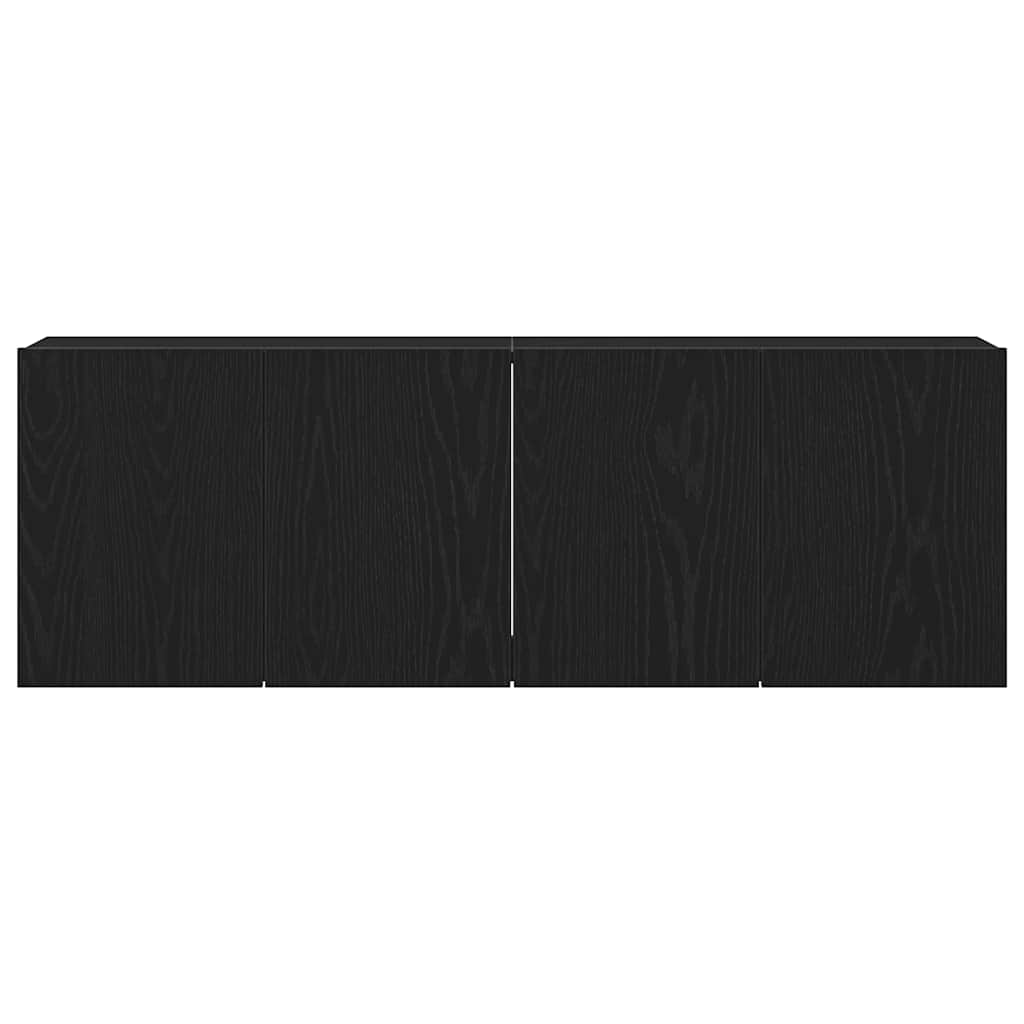 TV-Schränke 2 Stk. Schwarze Eiche 120 x 30 x 41 cm Holzwerkstoff