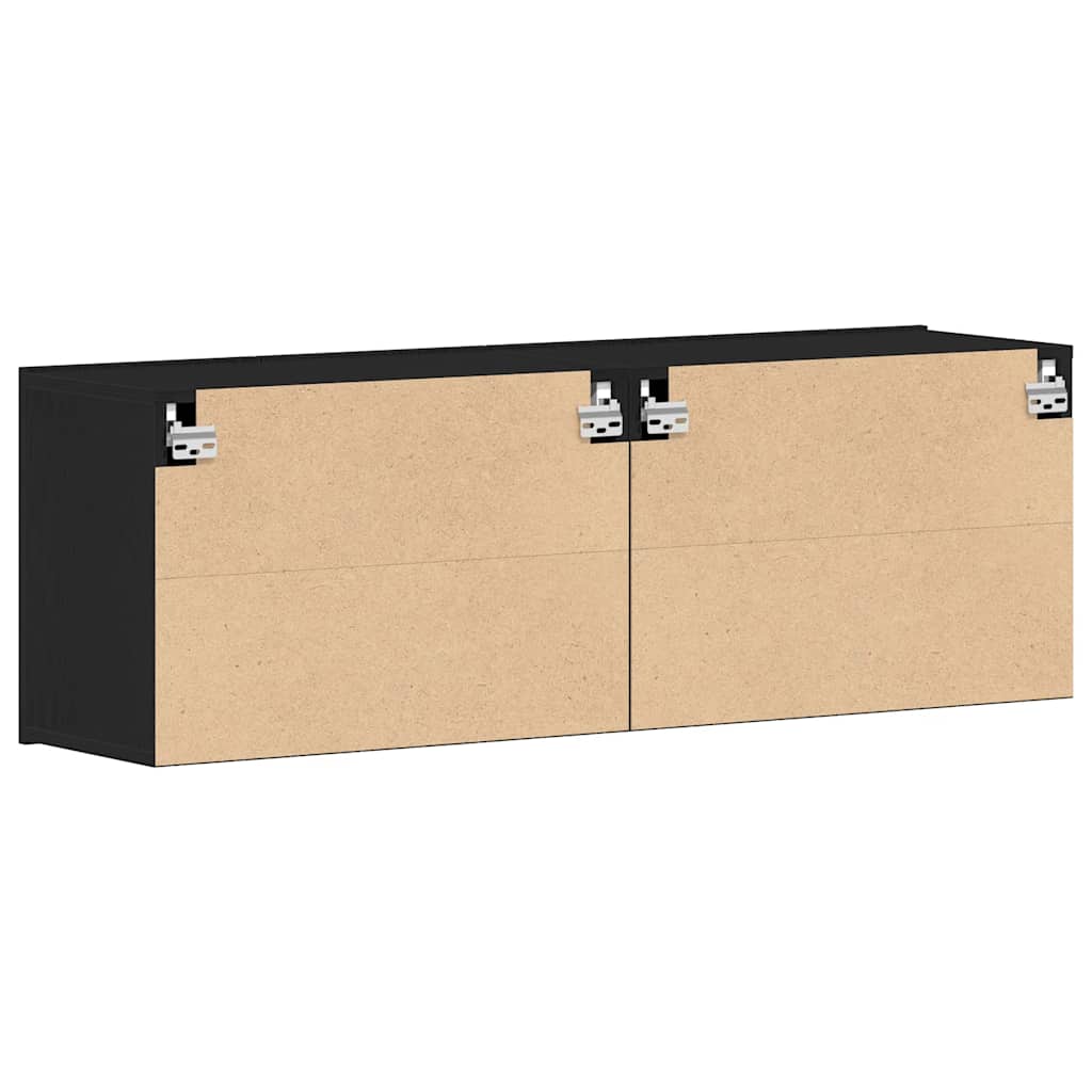 TV-Schränke 2 Stk. Schwarze Eiche 120 x 30 x 41 cm Holzwerkstoff