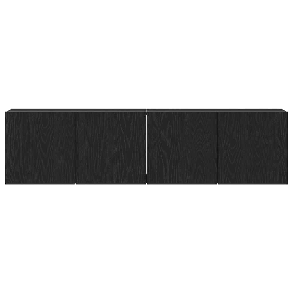 TV-Schränke 2 Stk. Schwarze Eiche 160 x 30 x 41 cm Holzwerkstoff