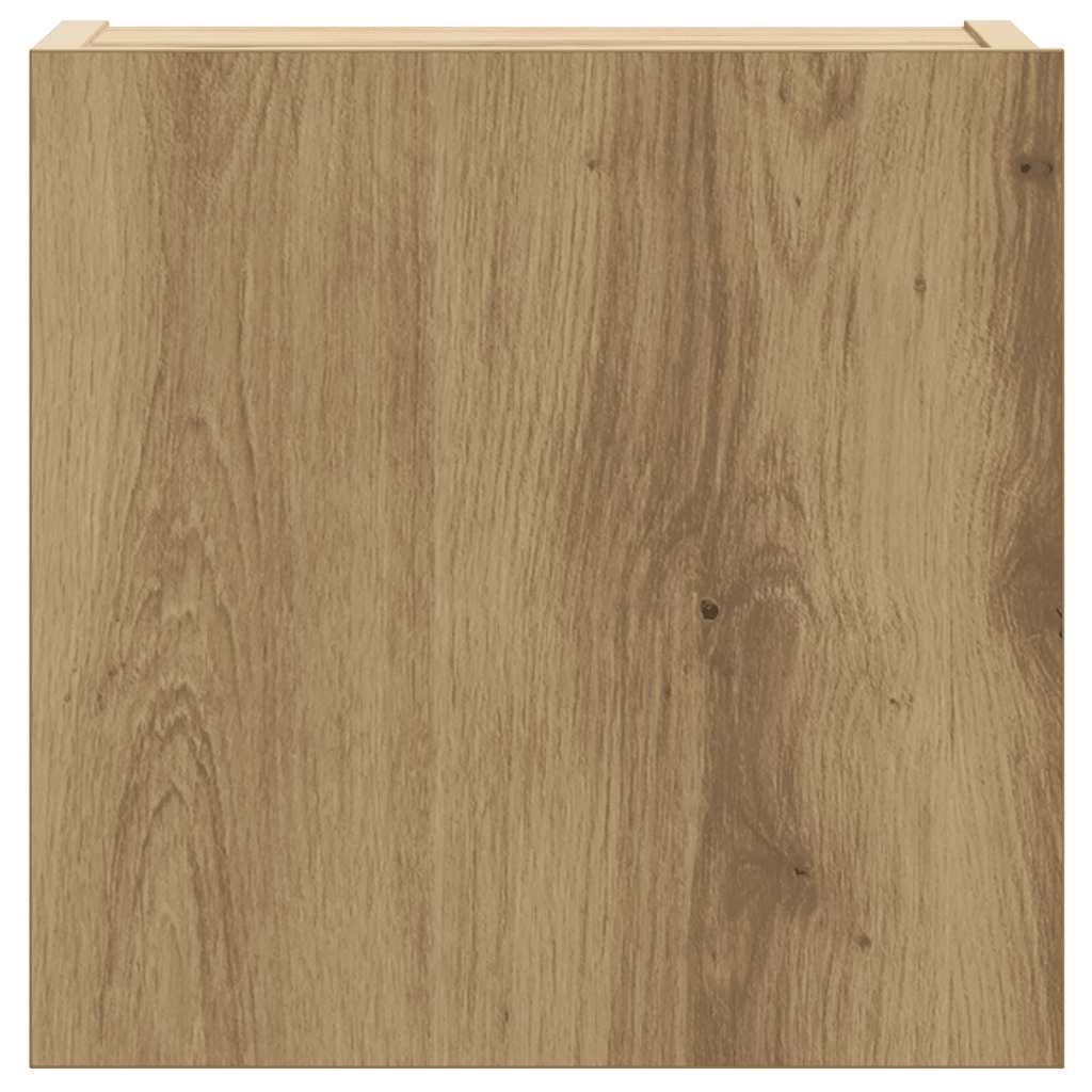 6-tlg. TV-Schrank-Set Wandmontage Artisan-Eiche Holzwerkstoff