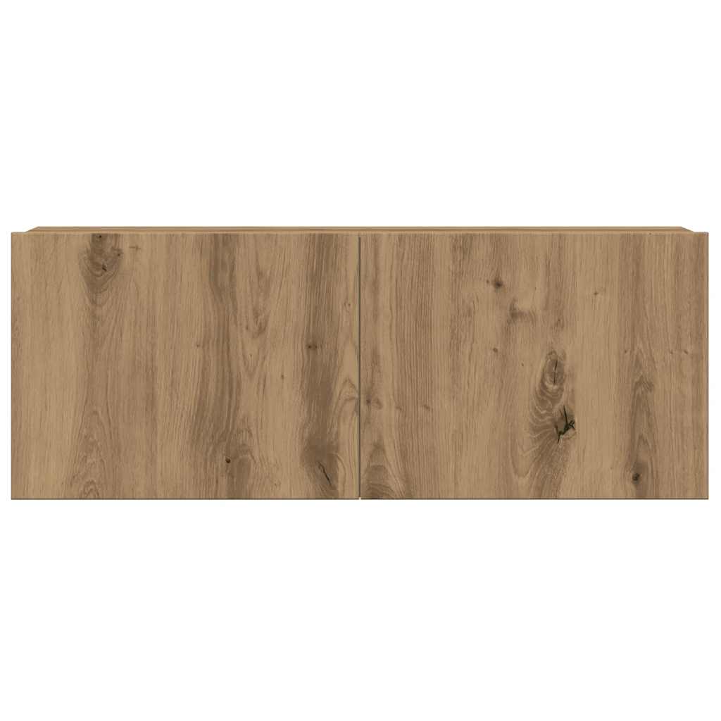 6-tlg. TV-Schrank-Set Wandmontage Artisan-Eiche Holzwerkstoff