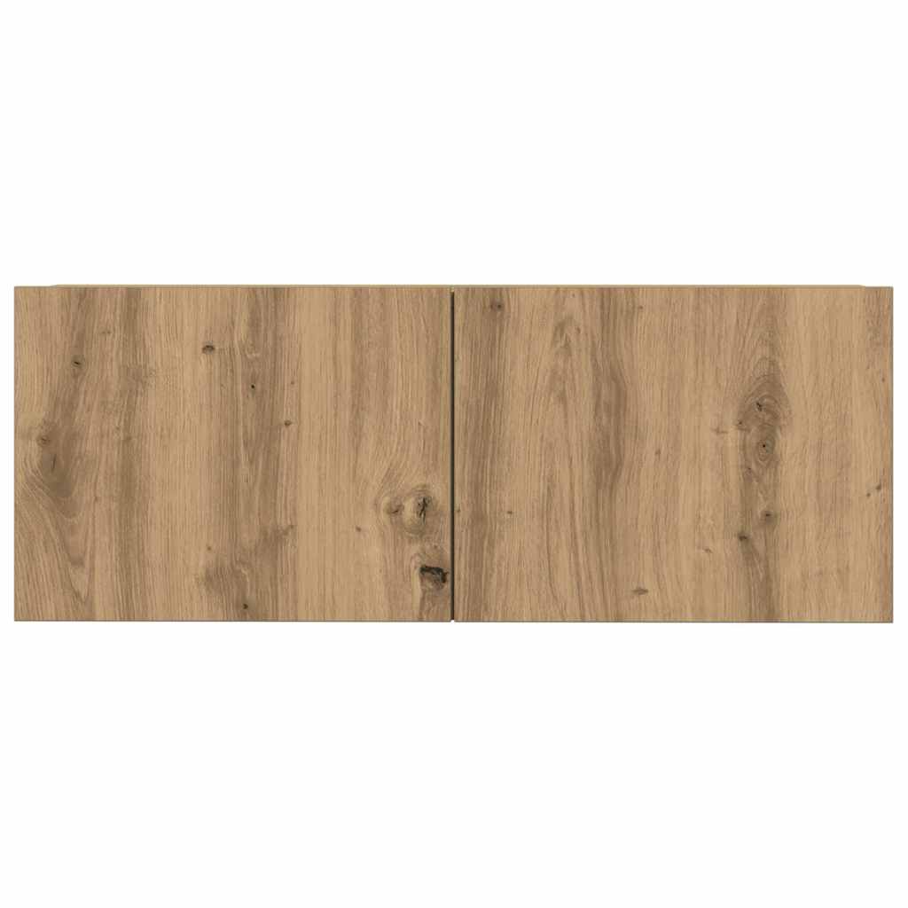 3-tlg. TV-Schrank-Set Wandmontage Artisan-Eiche Holzwerkstoff