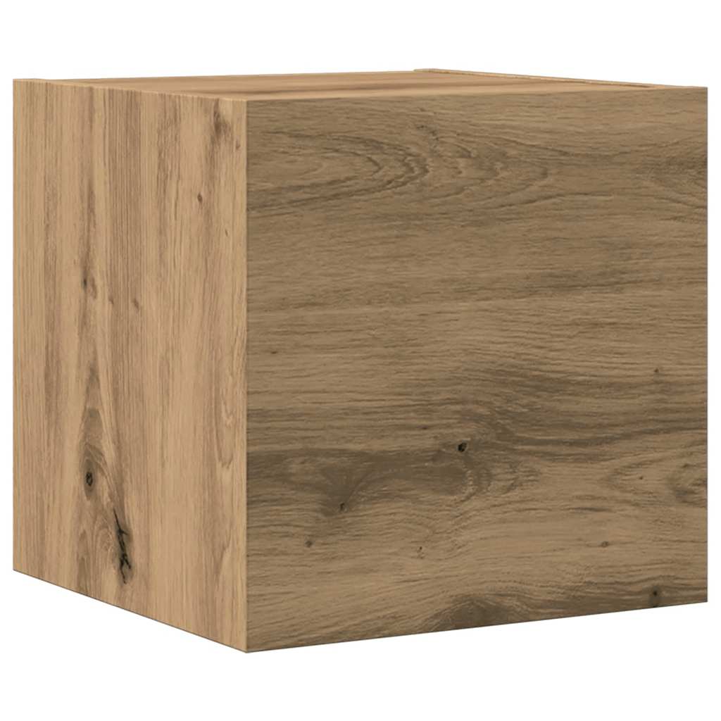 7-tlg. TV-Schrank-Set Wandmontage Artisan-Eiche Holzwerkstoff
