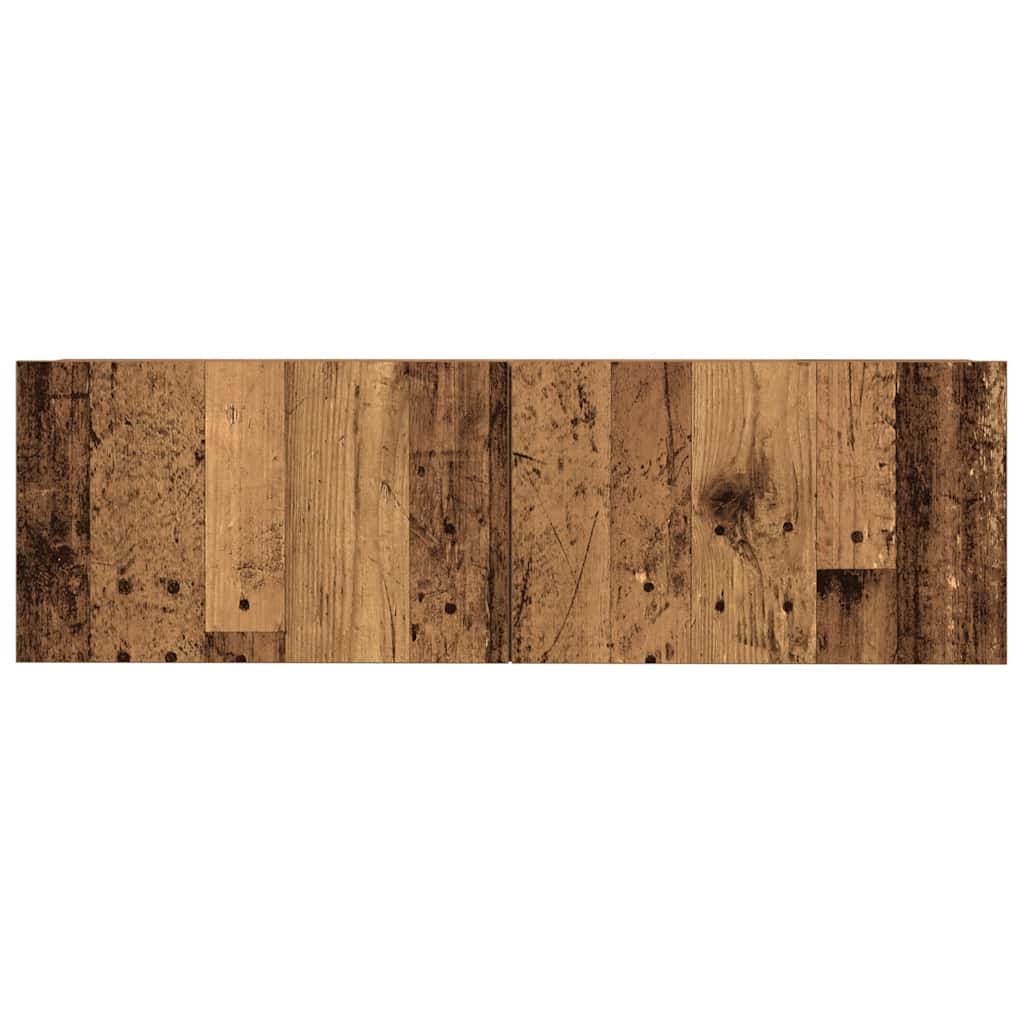 9-tlg. TV-Schrank-Set Wandmontage Altholz-Optik Holzwerkstoff