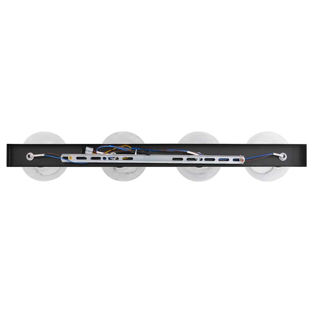 Deckenstrahler Schwarz 70 x 13 x 26 cm Glas und Metall