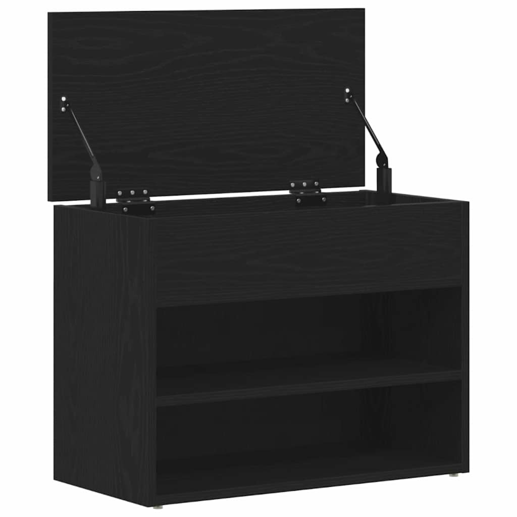 Schuhbank Schwarze Eiche 60 x 30 x 45 cm Holzwerkstoff