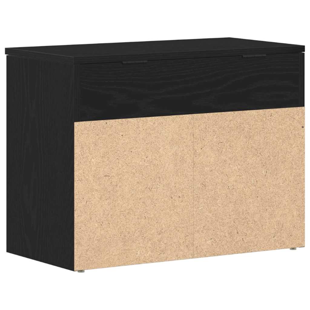 Schuhbank Schwarze Eiche 60 x 30 x 45 cm Holzwerkstoff