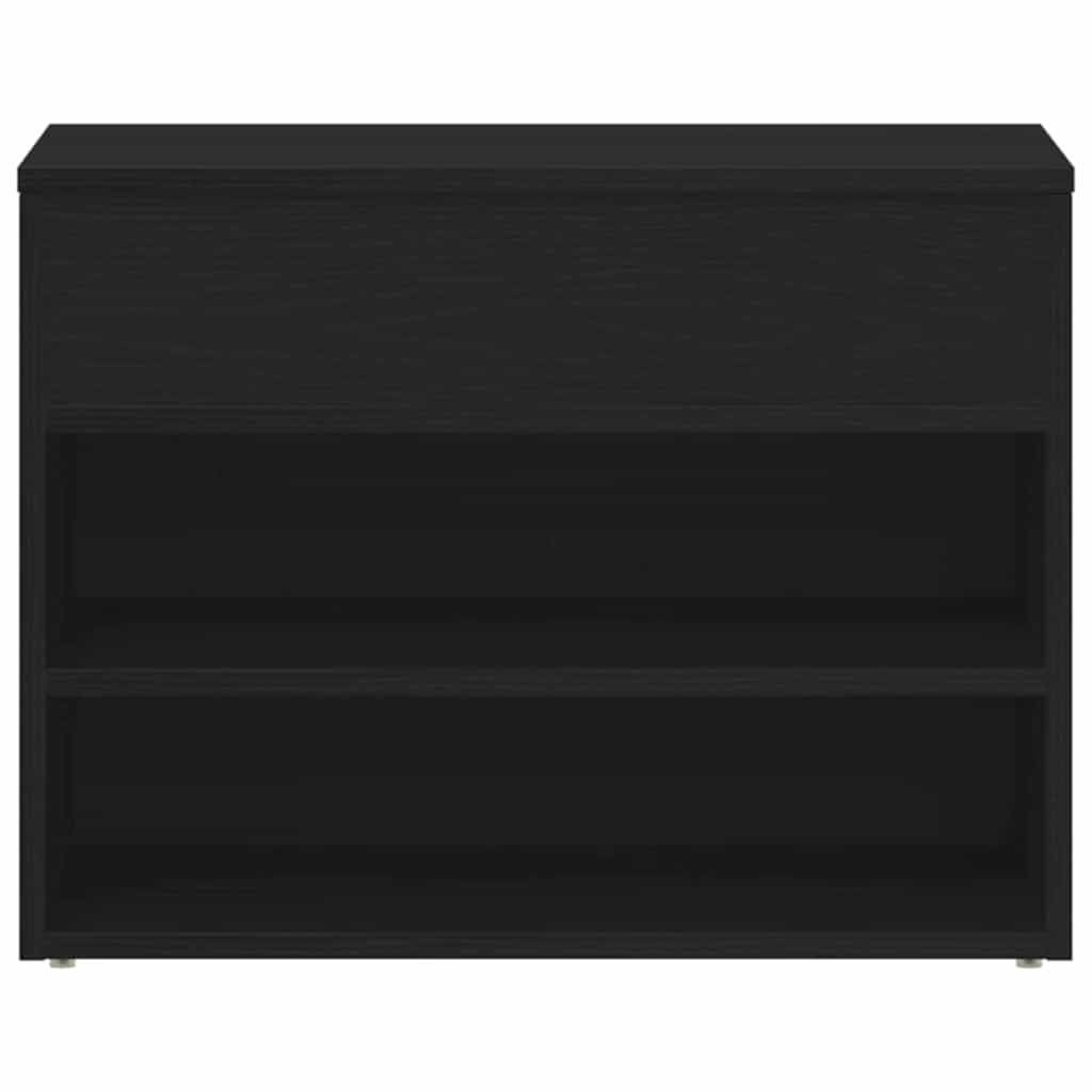 Schuhbank Schwarze Eiche 60 x 30 x 45 cm Holzwerkstoff