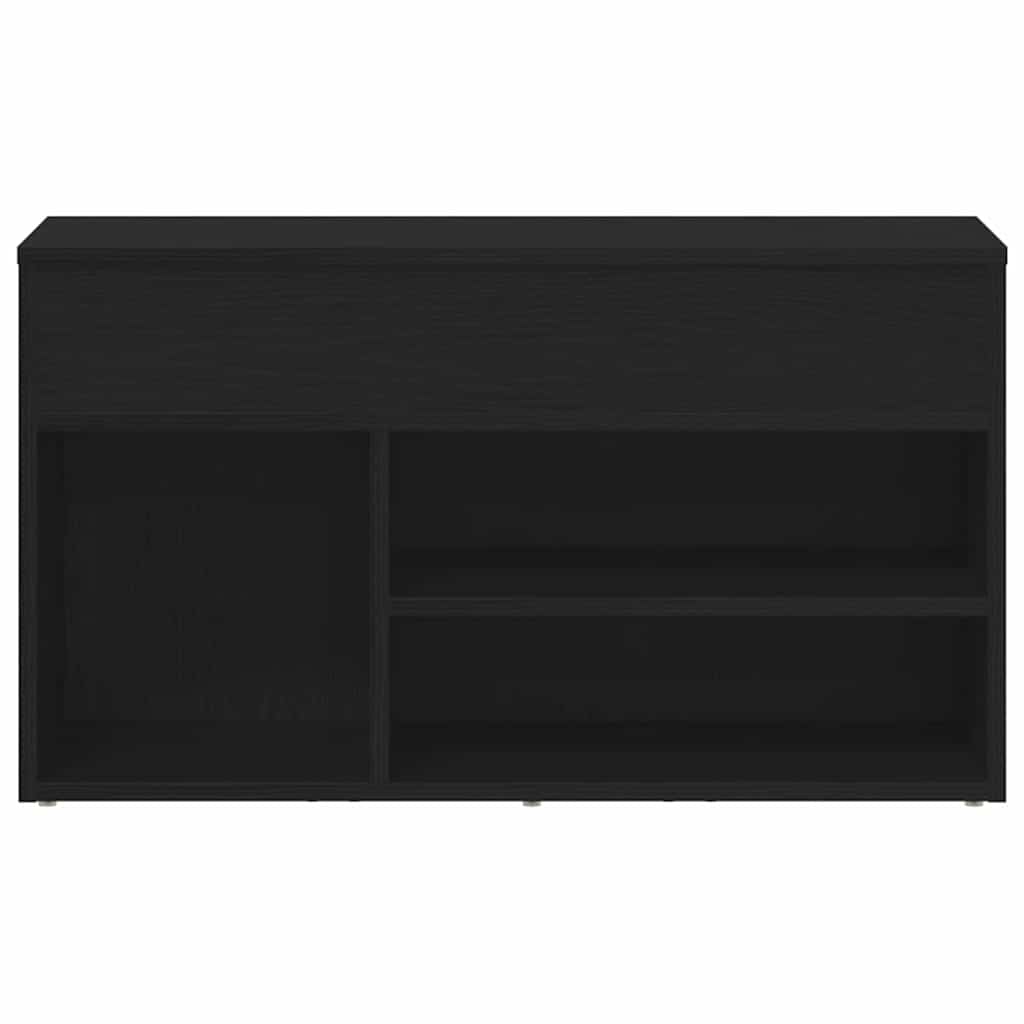 Schuhbank Schwarze Eiche 80 x 30 x 45 cm Holzwerkstoff