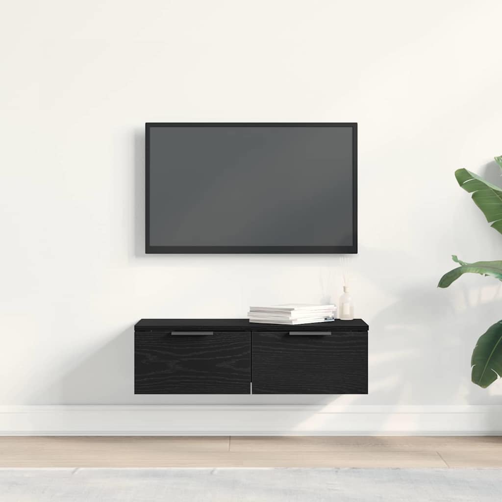 Wandschrank Schwarze Eiche 68 x 30 x 20 cm Holzwerkstoff