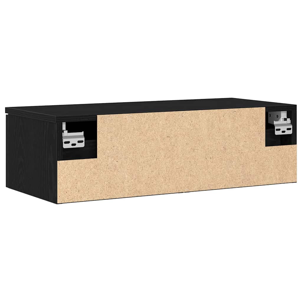 Wandschrank Schwarze Eiche 68 x 30 x 20 cm Holzwerkstoff