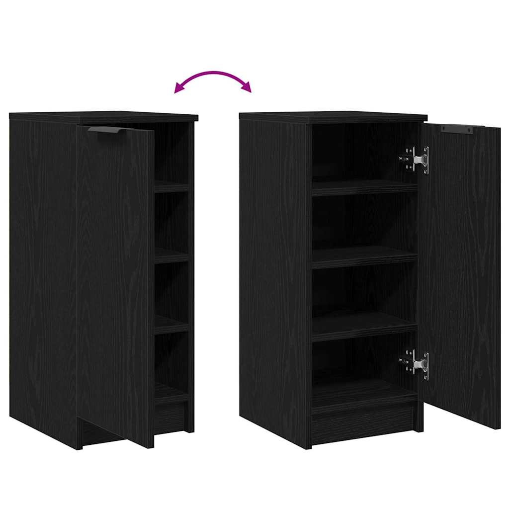 Schuhschrank Schwarze Eiche 29,5 x 35 x 70 cm Holzwerkstoff