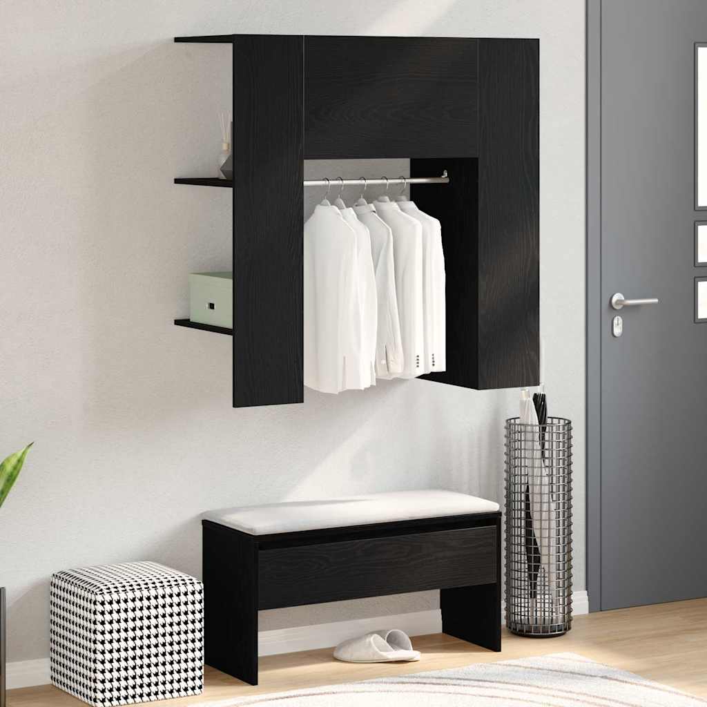 Flur-Schrank Schwarze Eiche 97.5 x 37 x 99 cm Holzwerkstoff
