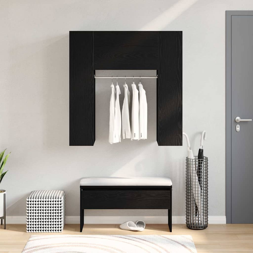 Flur-Schrank Schwarze Eiche 97.5 x 37 x 99 cm Holzwerkstoff